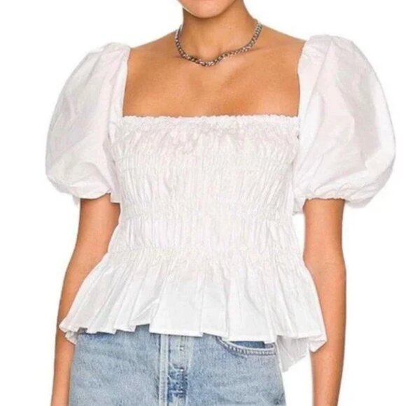 ASTR the Label "Savina" bubble sleeve Top - Picture 1 of 3